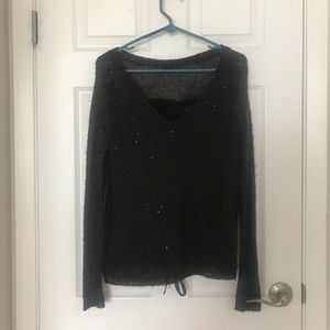 Black American Eagle Sweater